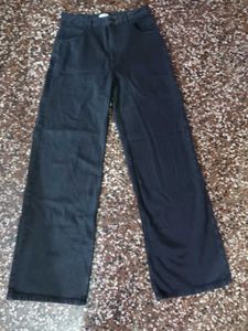 Wide Leg Black Jeans