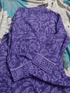 Purple Kurta Set