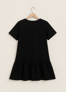 Black Dress w/ Lace Collar