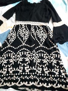 Black V-Neck Dress