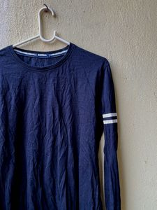 Black mens Striped T-Shirt