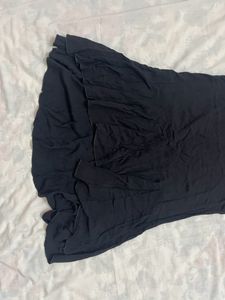Black flared dress