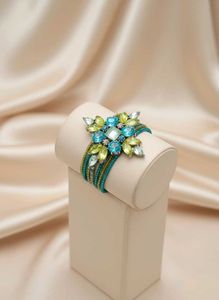 Elegant Floral Cuff Bracelet