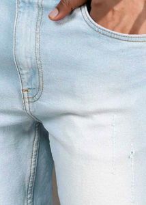 Shein Full Length Heavy Wash Mid Distressed Jeans