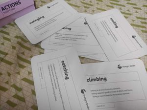 Hungry Brain Action Flash Cards