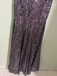 Sequin Embellished Evening Gown