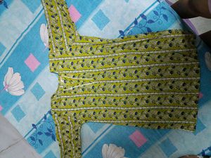 Beautiful Yellow Short Kurti