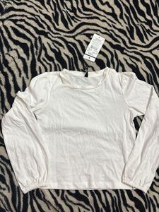 White Long Sleeve Top