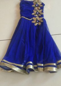 Royal Blue Flower Girl Dress