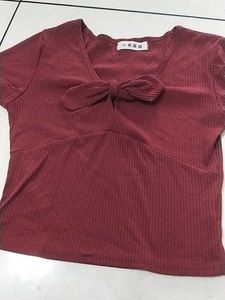 Crop Top Maroon