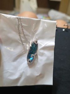 Blue Swarovski Crystal Pendant