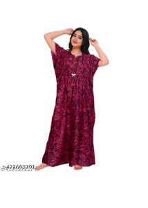 Stylish Printed Nighty - Relax in Comfort