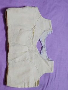 Chikankari Blouse With Moti Work