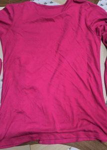 Pink Cardigan with Striped Tank