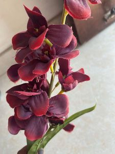 Burgundy Artificial Flower Stem