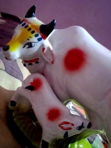 Fragile cow &amp; calf set