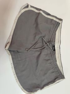 Crane Gray & White Running Shorts
