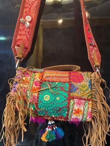 Boho Chic Embellished Handbag