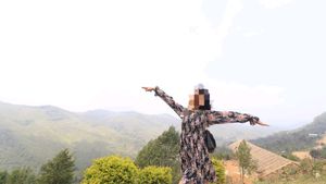 Black Floral Flared Mini Dress