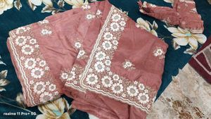 Elegant Embroidered Saree