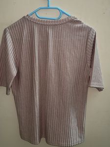 Shiny Pleated Top