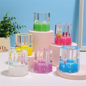Crystal Hexagon Temperature Sensitive Pen Holder