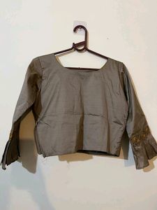 Silk blend blouse