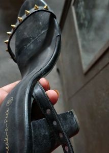 Spiked Black Heels