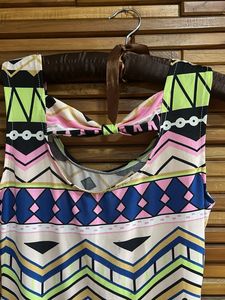 Funky Pattern Mini Dress