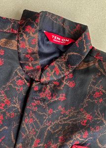 MANYAVAR Style Men Printed Nehru Jacket