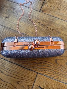 Sparkly Silver Clutch