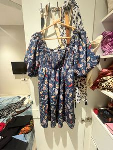 Paisley Print Dress