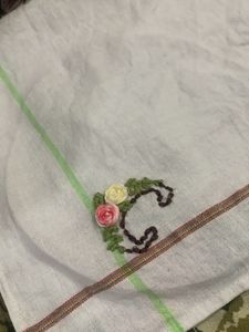 customized Embroidered Initial  Hand Towel