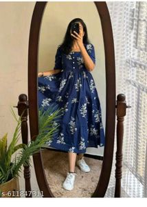 Blue Floral Dress