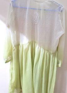 Chikankari Peplum Kurti