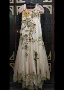 Elegant Ethnic Gown With Long Tail