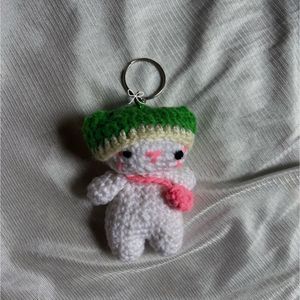 Matching Crochet Keychains🩷💚