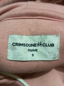 Pink &#39;Bonjour&#39; Hoodie