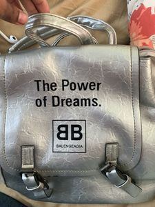 Stylish Silver Backpack