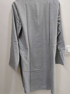 Grey Khadi Kurta