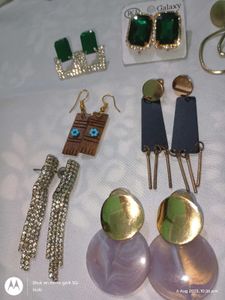 9 western earrings set combo