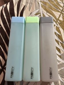 Frosty Pastel Water Bottles - Set of 3
