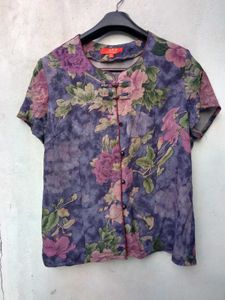 New With Tag Premium Half Floral KOREAN Shirt