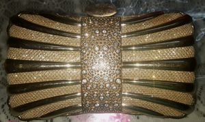 Golden Wedding Hand Clutches For Women