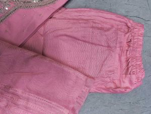 Pink Chanderi cotton Woven Design Kurta Sets😍