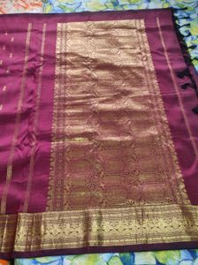 Coco Cola Brown Pure Silk Saree