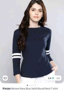 Best Combo Tops Harpa Navy Blue &amp; White