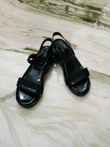 Black Flats Sandals For Womens