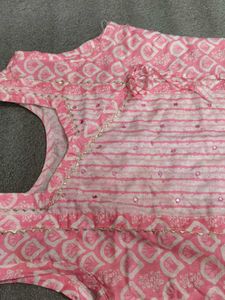 Beautiful Pink Kurta Pant Set