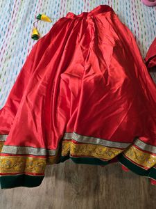 beautiful red Lehenga choli set